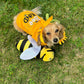 Parisian Pet 'Bee Kind' Embroidered Dog Shirt - Trendy Pet Apparel, Yellow