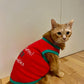 Parisian Pet 'Sorry Santa, I Ate Your Cookies' Christmas Shirt for Pets - Festive Dog & Cat Outfit, Red