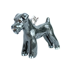 Schnauzer Dog Keychain