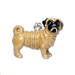 Pug Dog Keychain