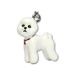 Bichon Dog Keychain