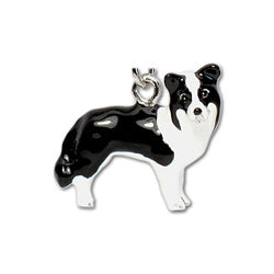 Border Collie Dog Keychain