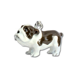 Bulldog Dog Keychain