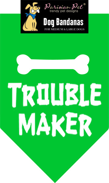 Trouble Maker Dog Bandana