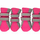 Neoprene Neon Dog Boots Pink