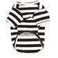 Parisian Pet 'Furry Inmate' Black and White Stripes Halloween Costume - Funny Prison Design for Cats & Dogs