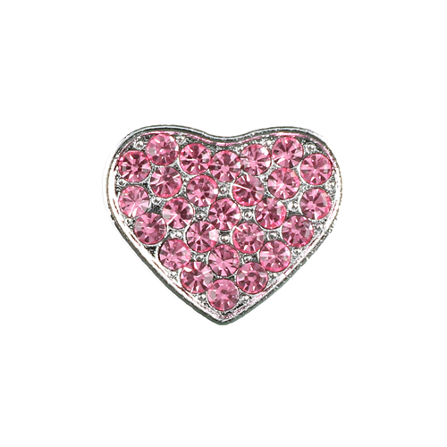 Slide Heart Charm 5/pk