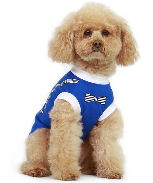 Dobaz 'Blue Suspenders Shirt' for Dogs & Cats, Fashionable Dog Shirt, Comfortable Pet Apparel for Special Events and Casual Daily Wear