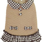 Checkered Dog Dress Khaki