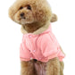 Dobaz 'Bear Design Dog Sweater' for Dogs & Cats - Trendy and Warm Winter Pet Apparel, Soft Velour Sweater for Small Breeds, Pink