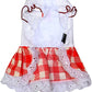 Gingham Country Dress Red