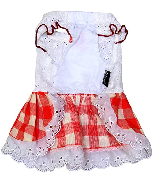 Gingham Country Dress Red