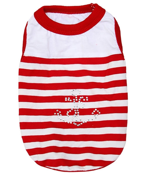 Anchor Dog Tank Red