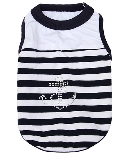 Anchor Dog Tank Navy