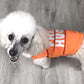 Parisian Pet 'Free Hugs' Embroidered Dog T-Shirt – Trendy Casual Outfit for Small Dogs & Cats, Orange - Valentine's Day