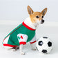 Parisian Pet 'Team Mexico' Dog & Cat T-Shirt – Patriotic Dog Shirt, Perfect for Soccer Fans – Red, White, Green