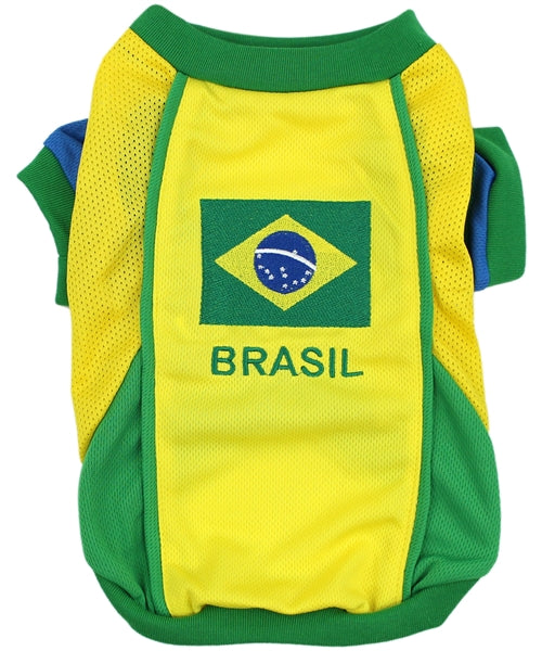 Team Brazil Dog Jersey