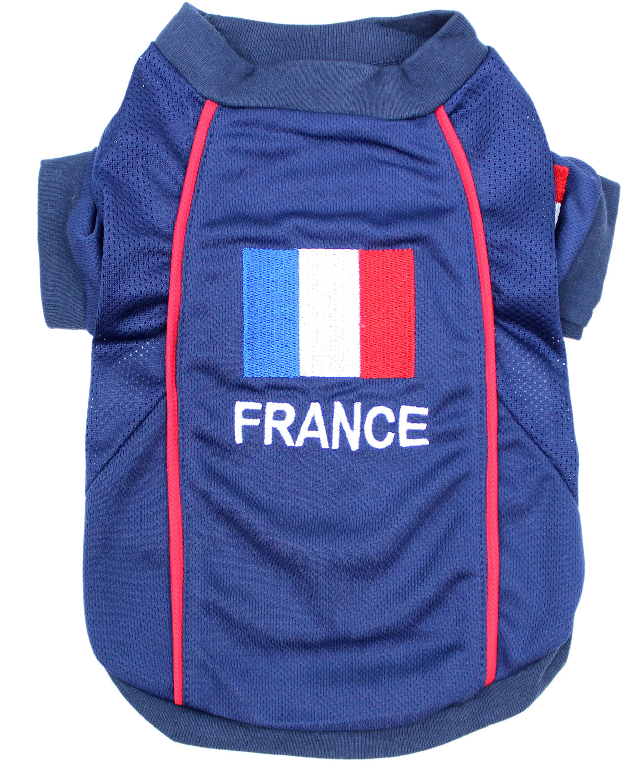 Parisian Pet 'Team France' Jersey - France National Team Pet Apparel, Dog Sports Jersey for Soccer Fans, World Cup Dog Shirt for Dogs & Cats, Blue