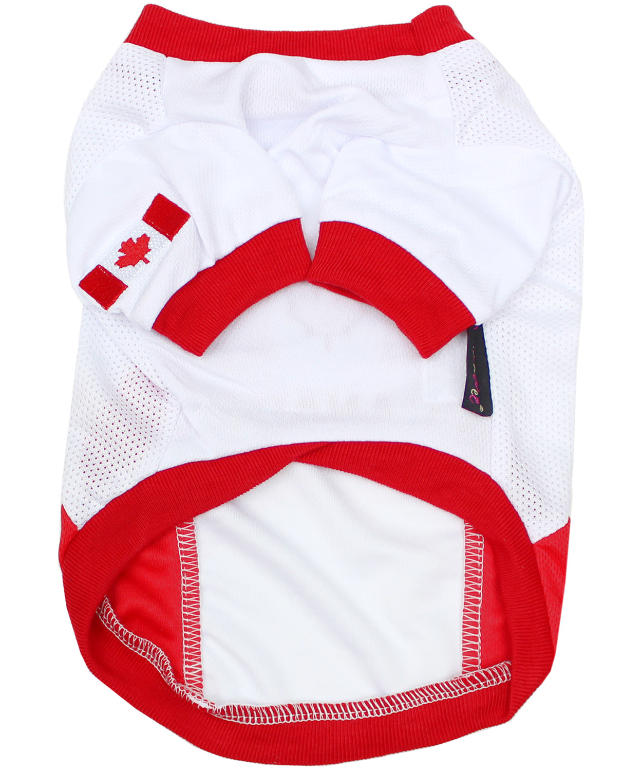 Parisian Pet 'Team Canada' Jersey for Dogs & Cats – Canada Flag-Inspired Pet Outfit, Soccer Fan Apparel for Dogs & Cats, Red and White Design