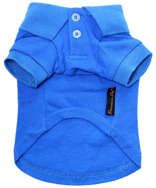 dog polo blue