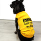 Parisian Pet 'Licker' Novelty Dog Apparel – Fun Embroidered Pet Wear for Dogs & Cats, Yellow