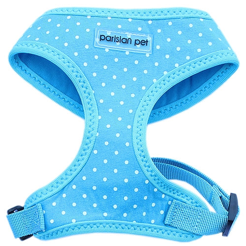 Freedom Dog Harness Blue Polka Dot