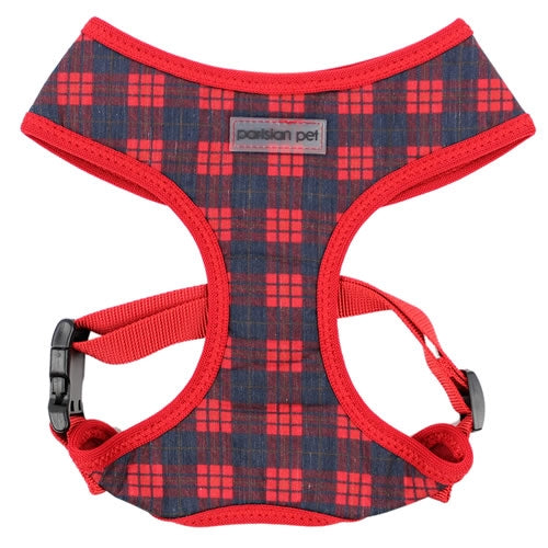 Freedom Dog Harness Scottish Red Blue