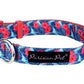 Parisian Pet 'Hibiscus' Collar for Dogs & Cats – Tropical Floral Collar for Dogs with Adjustable Fit and Pink Color