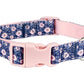 Midnight Blossoms Dog Collar