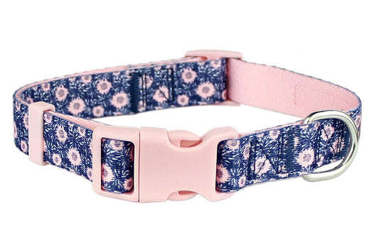 Midnight Blossoms Dog Collar