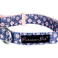 Parisian Pet 'Midnight Blossoms' Collar for Dogs & Cats, Comfortable Pet Collar, High-Quality Floral Dog Collar,Valentine's Day