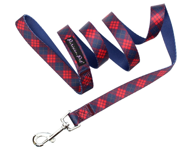 Parisian Pet 'Scottish Plaid' Collar for Dogs & Cats – Durable Red Plaid Collar with Adjustable Strap for Small & Large Pets-Valentine's Day