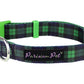 Scottish Plaid Collar, Green/Blue