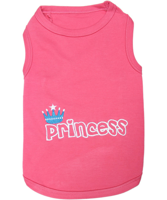 Parisian Pet 'Princess' Playful Dog Shirt – Comfortable Small Dog Shirt for Dogs & Cats, Pink