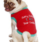 Parisian Pet 'Sorry Santa, I Ate Your Cookies' Christmas Shirt for Pets - Festive Dog & Cat Outfit, Red