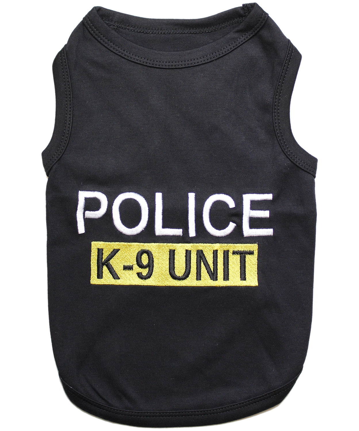 Parisian Pet 'Police' K-9 Unit Dog Outfit – Comfortable Uniform for Small Dogs & Cats, Black