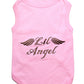 Parisian Pet 'Lil Angel' Dog & Cat T-Shirt – Cute Embroidered Cotton, Comfortable & Stylish – Pink