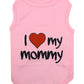 Parisian Pet 'I Love Mommy' Dog & Cat Shirt - Cute Pet T-Shirt, Pink-Valentine's Day