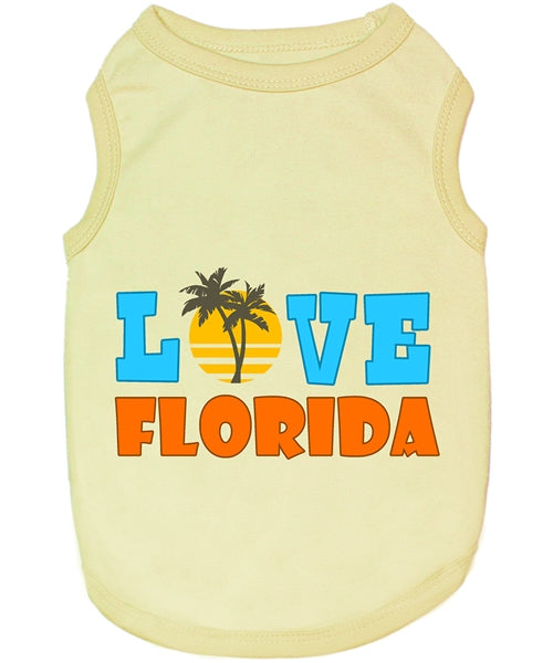 Love Florida Dog T-Shirt