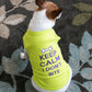 Parisian Pet 'Keep Calm' T-Shirt for Dogs & Cats – Fun & Relaxing Pet Apparel, Light Green