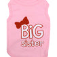 Parisian Pet 'Big Sister' Trendy Dog Apparel – Breathable Embroidered Pet Wear for Dogs & Cats, Pink