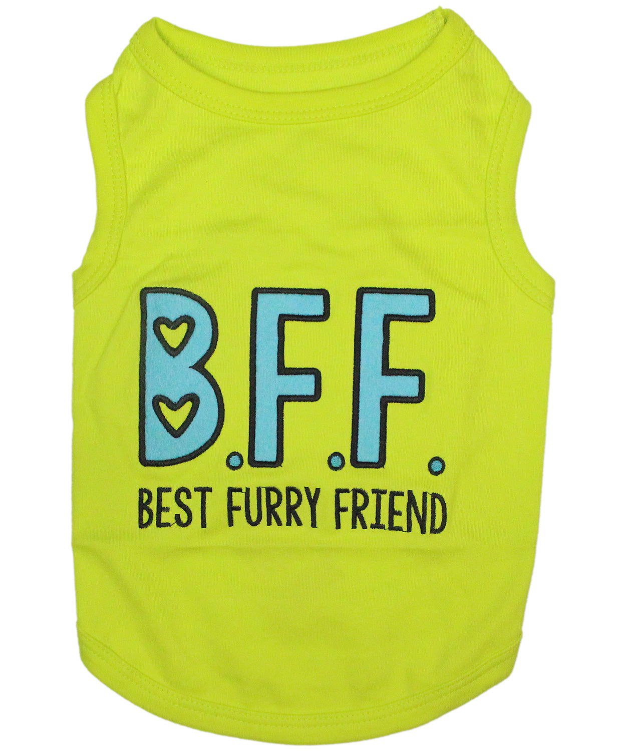 Parisian Pet 'BFF' Comfortable Embroidered Dog Shirt – Trendy Small Dog Casual Shirt for Dogs & Cats-Valentine's Day