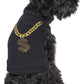 Parisian Pet 'Bling $' Dog Shirt – Sparkly Embroidered Pet T-Shirt for Dogs & Cats, Black