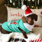 Parisian Pet Embroidered 'Elf Size Shirt' - Holiday Pet Apparel & Christmas Dog Clothes, Green