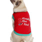 Parisian Pet 'Naughty or Nice' Dog Christmas T-Shirt - Festive Pet Holiday Shirt for Dogs & Cats, Red