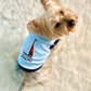 Parisian Pet 'Sailing Club' Dog Shirt – Nautical Embroidered Pet Apparel for Dogs & Cats, Light Blue