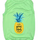 Parisian Pet 'Pineapple' Dog Shirt – Tropical Cotton Pet T-Shirt for Dogs & Cats-Saint Patrick's Day