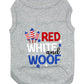 Parisian Pet 'Red, White & Woof' Fourth of July Pet Outfit – Stylish and Breathable Holiday Apparel for Small Dogs & Cats, Red, White & Blue