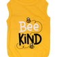 Parisian Pet 'Bee Kind' Embroidered Dog Shirt - Trendy Pet Apparel, Yellow