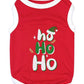 Parisian Pet 'Ho Ho Ho' Pet Holiday Shirt - Christmas Dog Outfit, Red